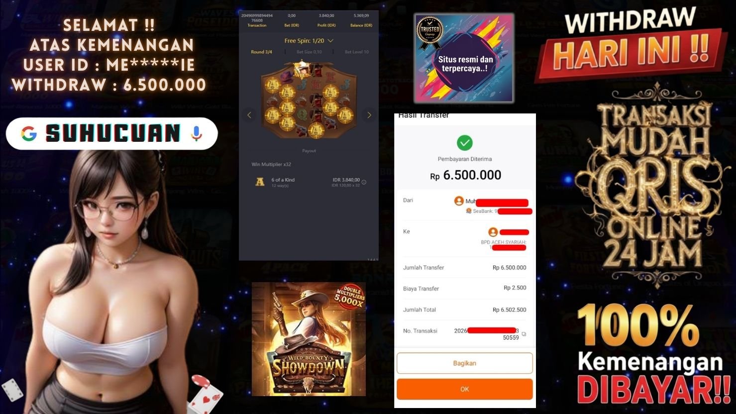 SUHUCUAN JACKPOT SLOT WILD BOUNTY SHOWDOWN